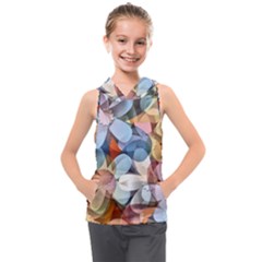 Motif Florale Kids  Sleeveless Hoodie by sfbijiart