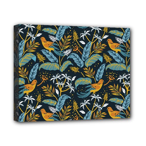 Tropical Bird Pattern Canvas 10  X 8  (stretched) by designsbymallika