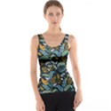 Tropical Bird Pattern Tank Top View1