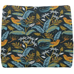 Tropical Bird Pattern Seat Cushion by designsbymallika