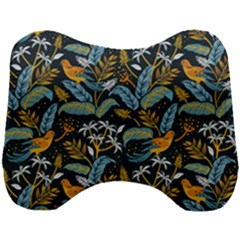 Tropical Bird Pattern Head Support Cushion by designsbymallika