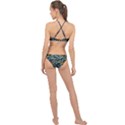 Tropical Bird Pattern High Neck Bikini Set View2