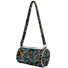 Tropical Bird Pattern Mini Cylinder Bag by designsbymallika