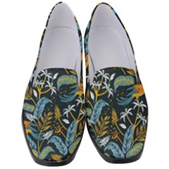 Tropical Bird Pattern Women s Classic Loafer Heels by designsbymallika