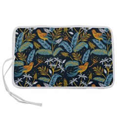 Tropical Bird Pattern Pen Storage Case (l) by designsbymallika