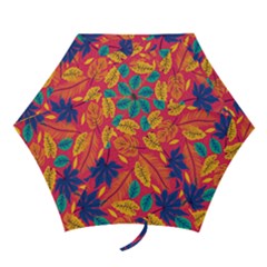 Beautiful Pink Tropical Pattern Mini Folding Umbrellas by designsbymallika