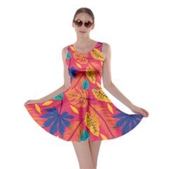 Beautiful Pink Tropical Pattern Skater Dress by designsbymallika