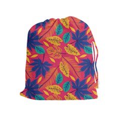 Beautiful Pink Tropical Pattern Drawstring Pouch (xl)