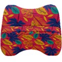 Beautiful Pink Tropical Pattern Velour Head Support Cushion View2