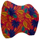 Beautiful Pink Tropical Pattern Velour Head Support Cushion View3