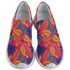 Beautiful Pink Tropical Pattern Women s Lightweight Slip Ons by designsbymallika