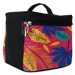 Beautiful Pink Tropical Pattern Make Up Travel Bag (small) by designsbymallika