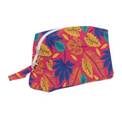 Beautiful Pink Tropical Pattern Wristlet Pouch Bag (medium) by designsbymallika