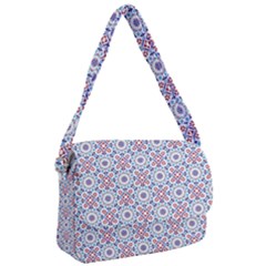 Blue Tile Pattern Courier Bag