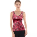 Baatik Red Pattern Tank Top View1