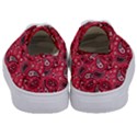 Baatik Red Pattern Kids  Classic Low Top Sneakers View4