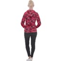 Baatik Red Pattern Women s Overhead Hoodie View2