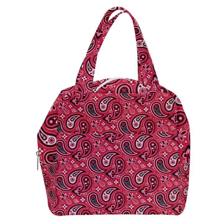 Baatik Red Pattern Boxy Hand Bag