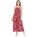 Baatik Red Pattern Boho Sleeveless Summer Dress View1