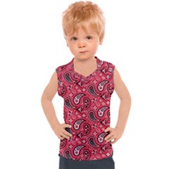 Baatik Red Pattern Kids  Sport Tank Top