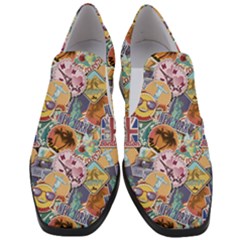 Travel Is Love Women Slip On Heel Loafers