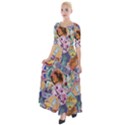 Travel Is Love Half Sleeves Maxi Dress View1