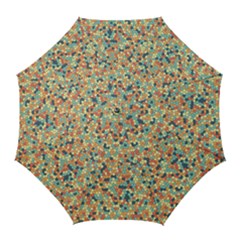 Mosaic Print 2 Golf Umbrellas by designsbymallika