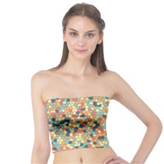 Mosaic Print 2 Tube Top by designsbymallika