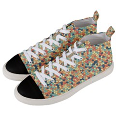 Mosaic Print 2 Men s Mid-top Canvas Sneakers by designsbymallika