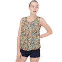 Mosaic Print 2 Bubble Hem Chiffon Tank Top View1