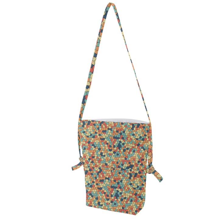 Mosaic Print 2 Folding Shoulder Bag