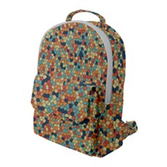 Mosaic Print 2 Flap Pocket Backpack (large) by designsbymallika