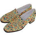 Mosaic Print 2 Women s Chunky Heel Loafers View2