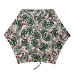 Tropical Leaves Pattern Mini Folding Umbrellas by designsbymallika