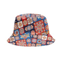 Mandala Pattern Blue Color Bucket Hat by designsbymallika