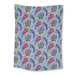 Blue Paisley Print Medium Tapestry