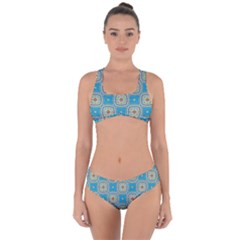 Traditional Indian Pattern Criss Cross Bikini Set