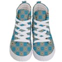 Traditional Indian Pattern Kids  Hi-Top Skate Sneakers View1