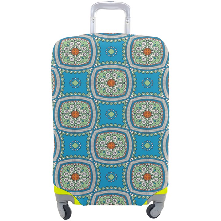 Traditional Indian Pattern Luggage Cover (Large)