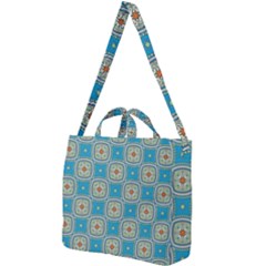 Traditional Indian Pattern Square Shoulder Tote Bag