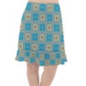 Traditional Indian Pattern Fishtail Chiffon Skirt View1