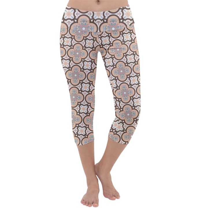 Ornamental Pattern 3 Capri Yoga Leggings