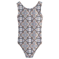 Ornamental Pattern 3 Kids  Cut-out Back One Piece Swimsuit by designsbymallika