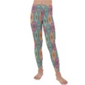 Mandala Baatik Print Kids  Lightweight Velour Leggings View1