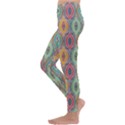 Mandala Baatik Print Kids  Lightweight Velour Leggings View2