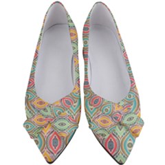 Mandala Baatik Print Women s Bow Heels by designsbymallika