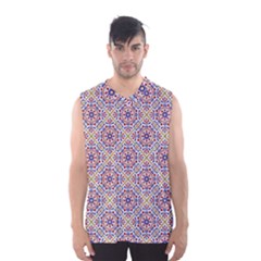 Antique Tile Pattern Men s Basketball Tank Top