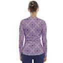 Antique Tile Pattern V-Neck Long Sleeve Top View2