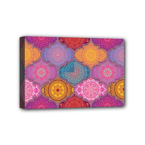 Vintage Love Mandala Mini Canvas 6  X 4  (stretched) by designsbymallika