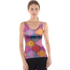 Vintage Love Mandala Tank Top by designsbymallika